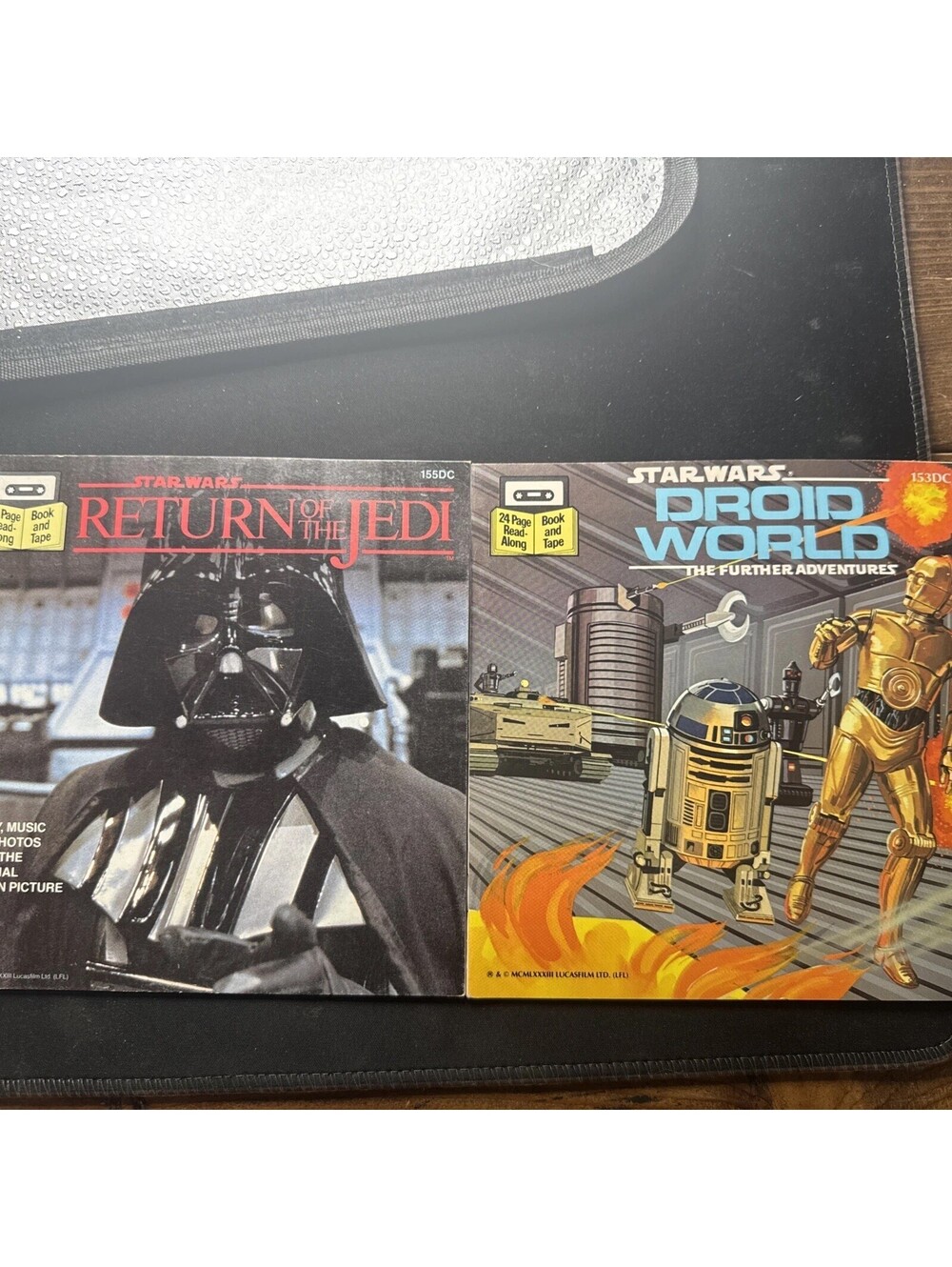Lot Of 2 Vintage Star Wars Read Along Books NO TAPES